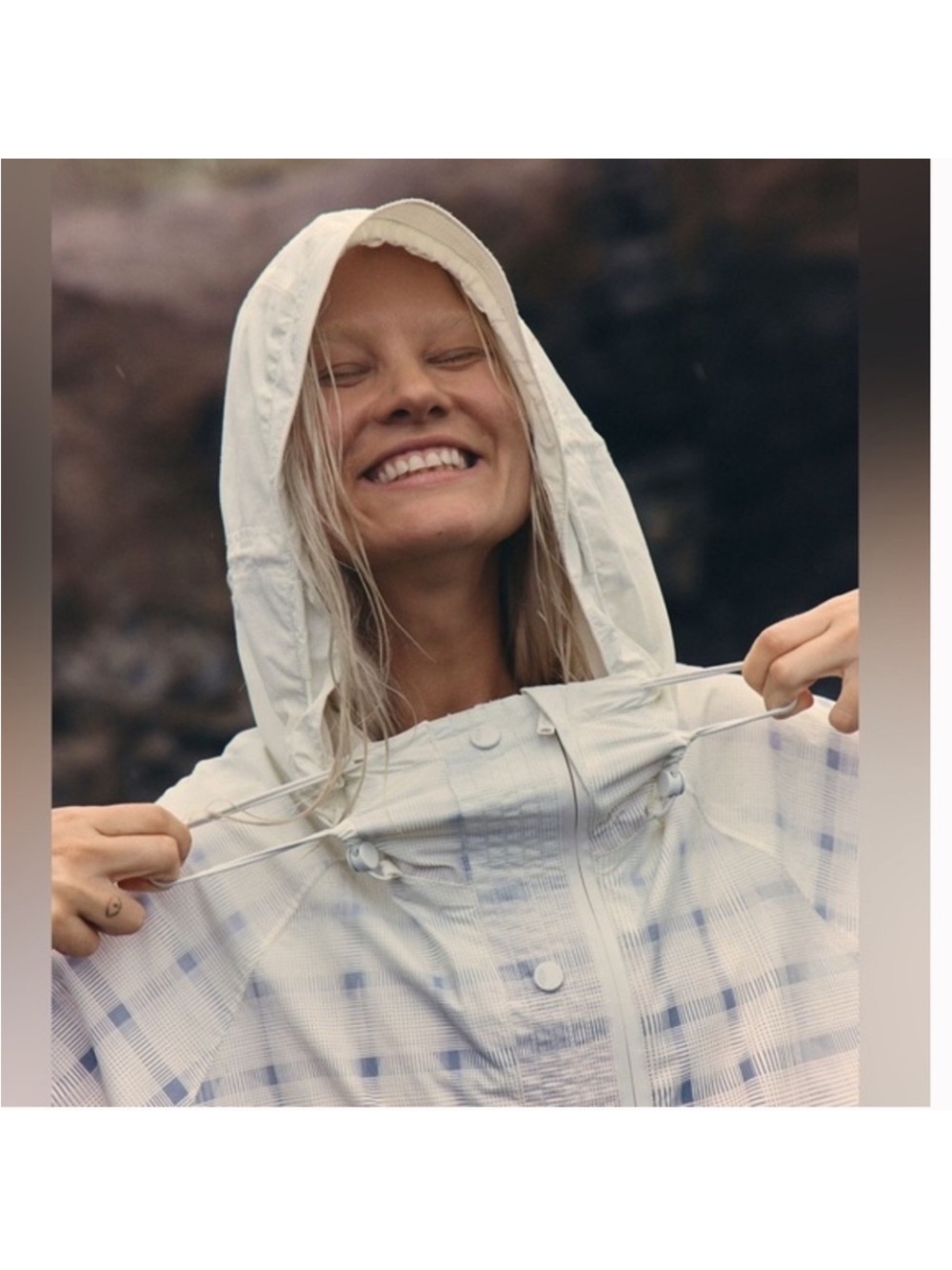 Free People packable “ singing in the rain” jacket - Picture 9 of 9